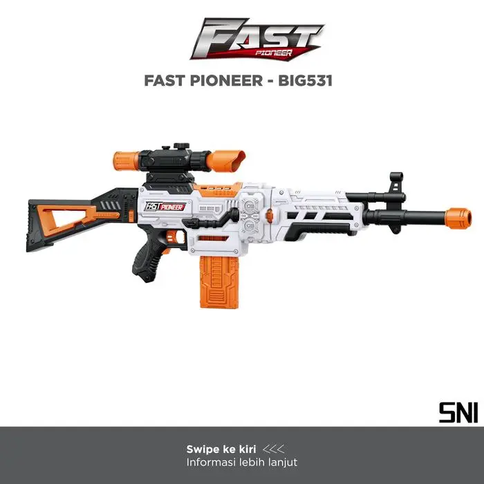 BLASTER FAST PIONEER BIG531 ELECTRIC SNIPER 48 DARTS CHEYTAC