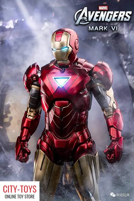 ACTION FIGURE ZD TOYS IRONMAN MARK VI WITH LED HALL OF ARMOR