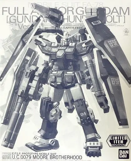 MG BANDAI FULL ARMOR GUNDAM VER KA (GUNDAM THUNDERBOLT) HALF MECHANICAL CLEAR LIMITED PBANDAI