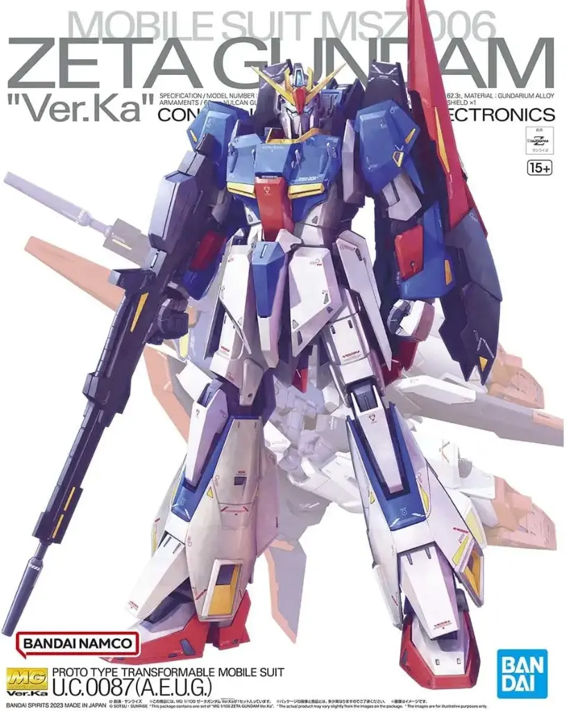 MG BANDAI ZETA GUNDAM VER KA