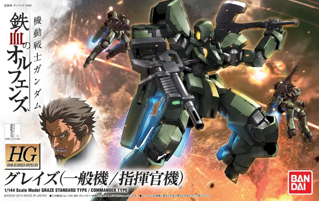 1/100 BANDAI GRAZE STANDART /TYPE / COMMANDER TYPE