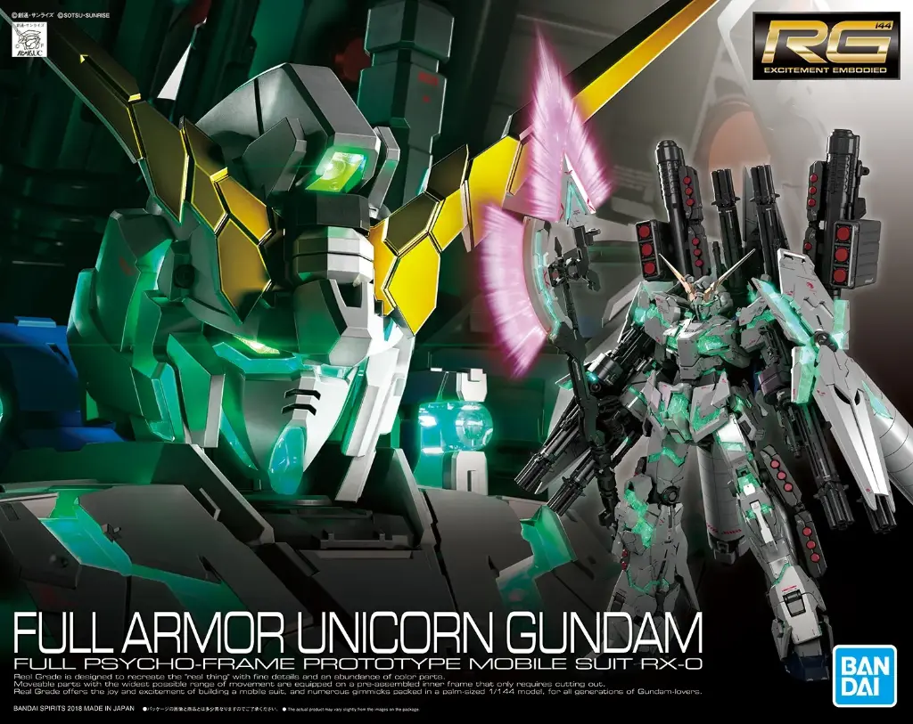 RG BANDAI FULL ARMOR UNICORN GUNDAM