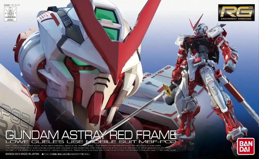 MODEL KIT RG BANDAI GUNDAM ASTRAY RED FRAME