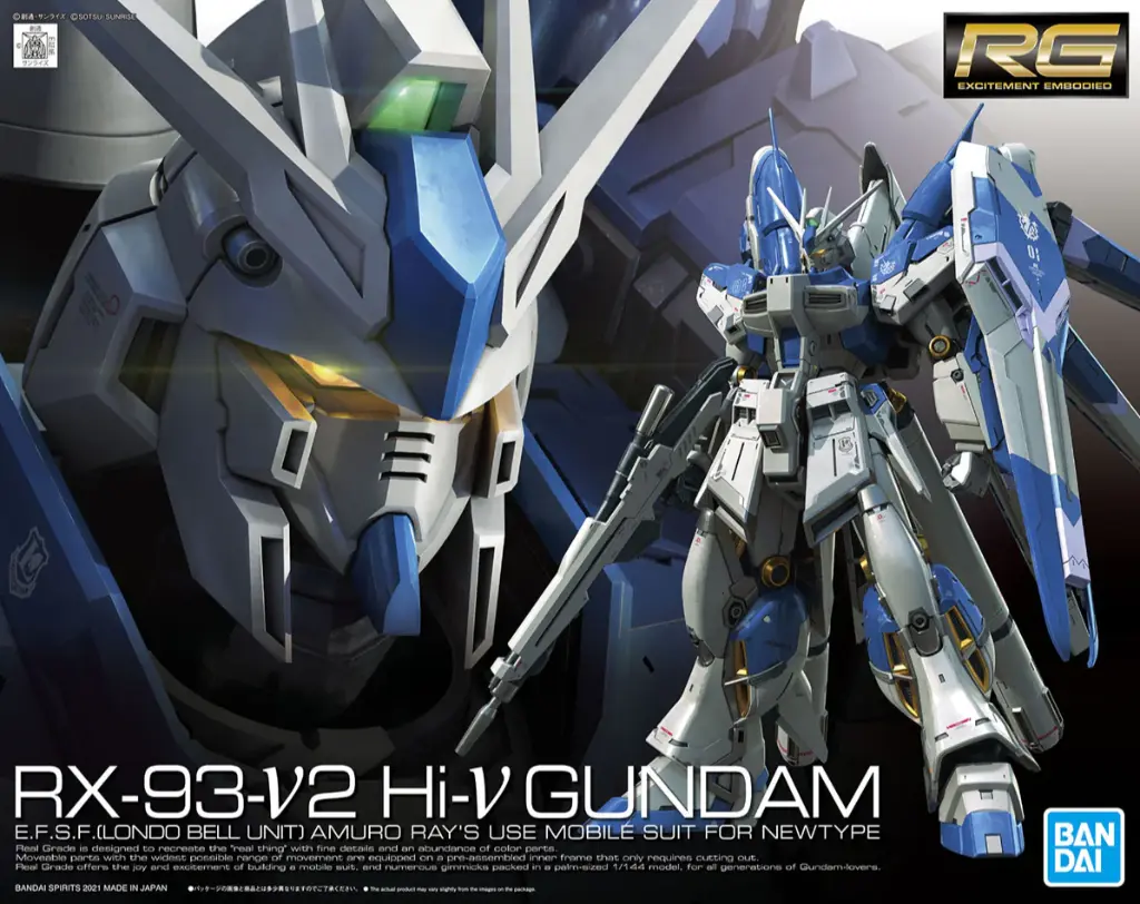 MODEL KIT RG 1/144 BANDAI HI-V HI NU GUNDAM