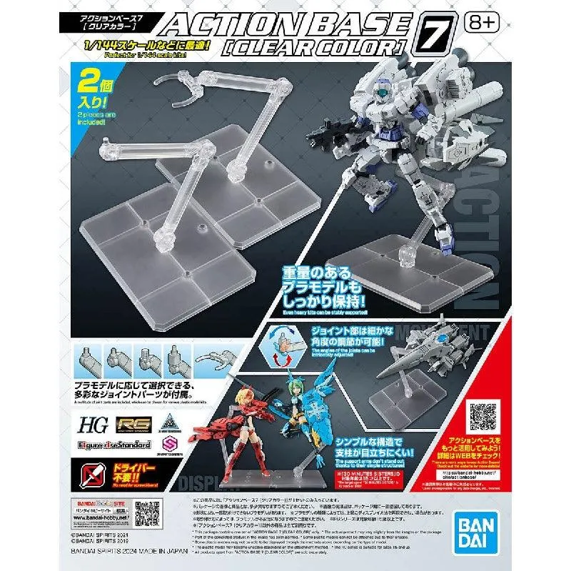 BANDAI ACTION BASE 7 CLEAR (DISPLAY HG 30MM 30MS)