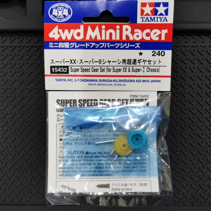 ACCESSORIES MINI 4 WD TAMIYA 15432 SUPER SPEED GEAR SET FOR SUPER II