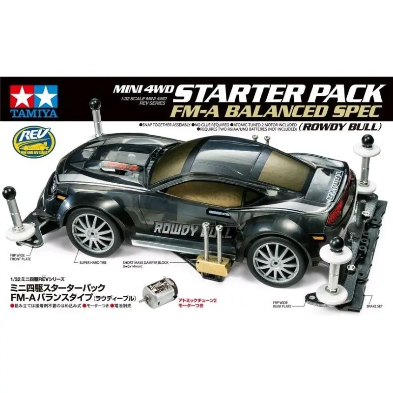 MINI 4 WD TAMIYA 18710 M4 ST PACK FM 1 BAL ROWDY BULL