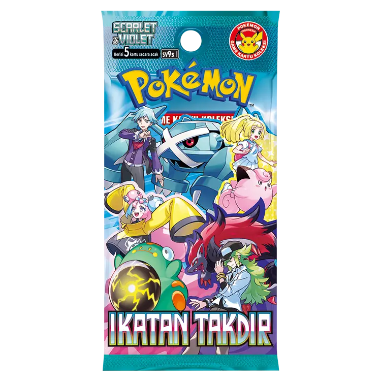 POKEMON TCG INDONESIA SCARLET AND VIOLET IKATAN TAKDIR BOOSTER PACK 