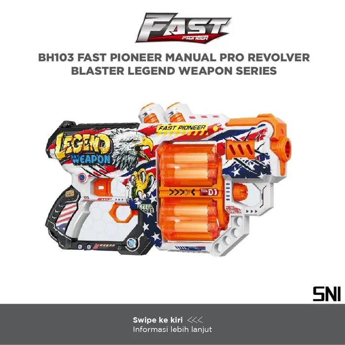 BH103 FAST PIONEER MANUAL PRO REVOLVER BLASTER LEGEND WEAPON SERIES 