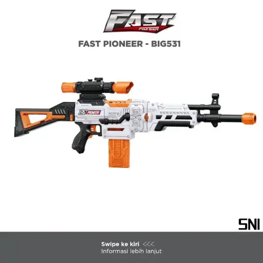 BLASTER FAST PIONEER BIG531 ELECTRIC SNIPER 48 DARTS CHEYTAC