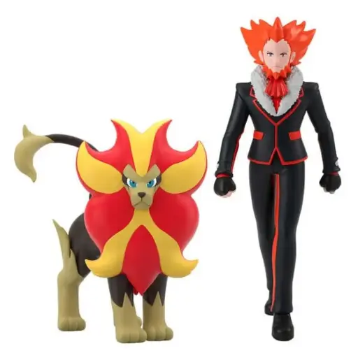 [92892-5Y] [PREORDER] POKEMON SCALE WORLD KALOS REGION LYSANDRE & PYROAR W/O GUM
