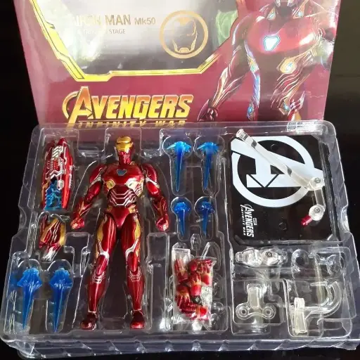 S.H.FIGUARTS ACTION FIGURE SHF KWS IRONMAN MK50 AVENGERS + STAND
