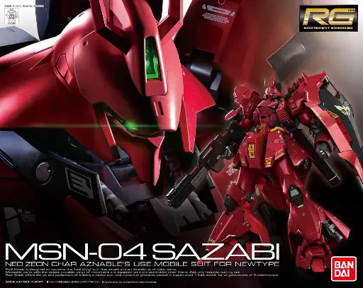 [4573102616050] MODEL KIT RG 1/144 BANDAI SAZABI