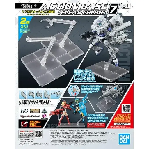 BANDAI ACTION BASE 7 CLEAR (DISPLAY HG 30MM 30MS)