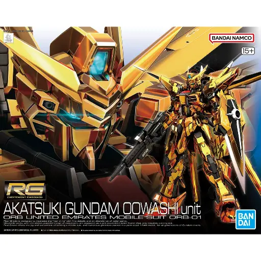 [4573102673961] MODEL KIT RG BANDAI AKATSUKI GUNDAM OOWASHI UNIT