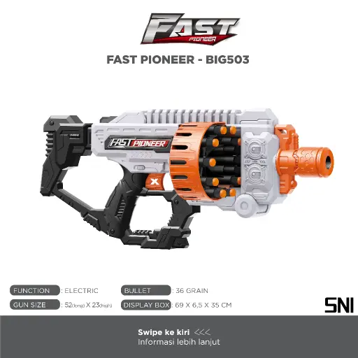 BIG503 FAST PIONEER ELECTRIC MACHINE GUN GATLING BLASTER 